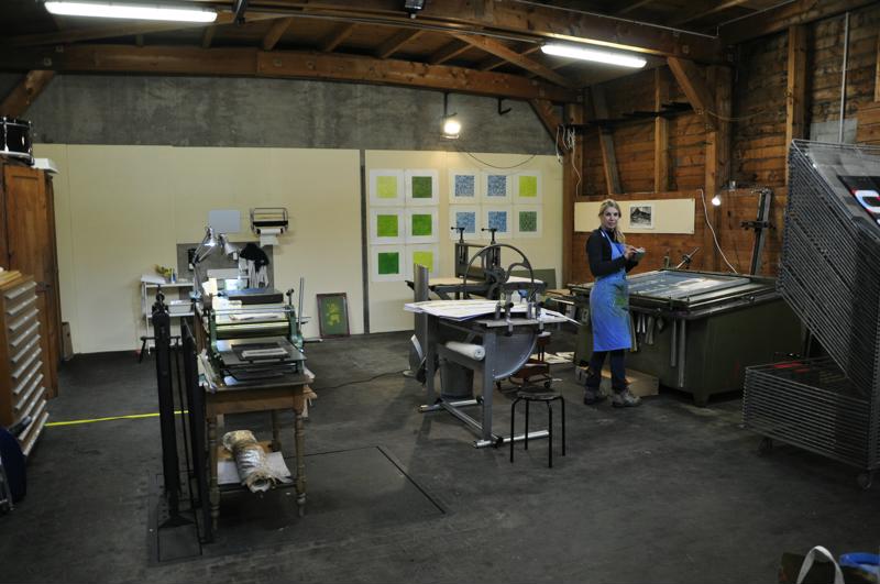 Carolien Corthouts' printmaking studio