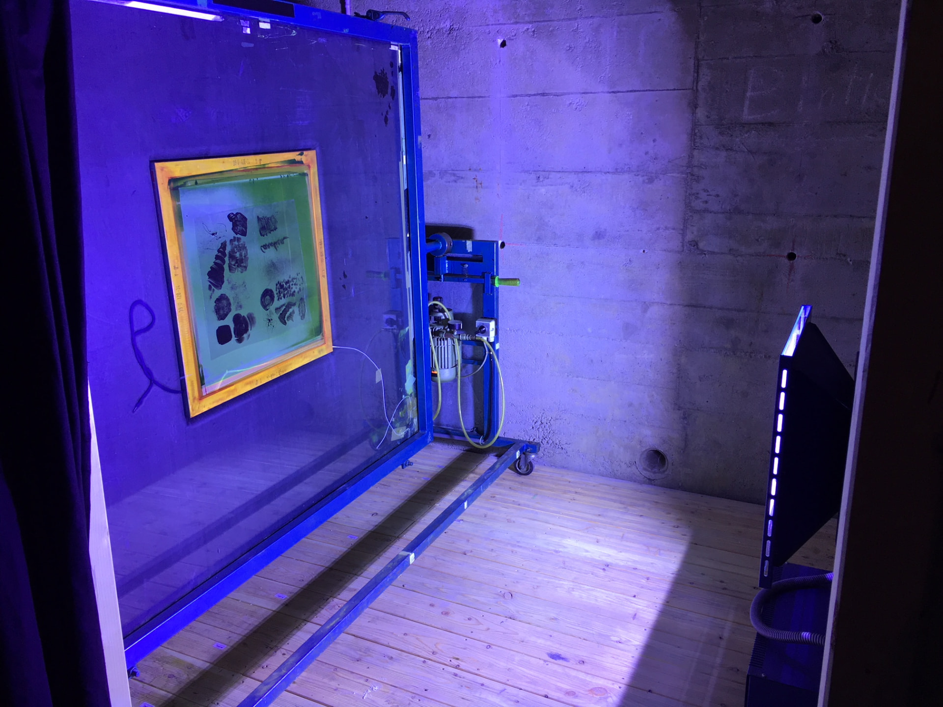 Exposure unit in the studio darkroom